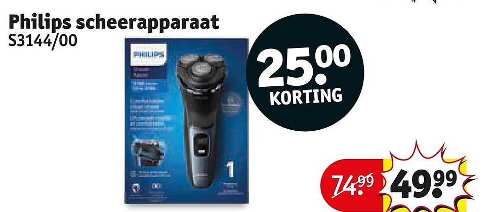 Philips scheerapparaat S3144/00 25.00 KORTING