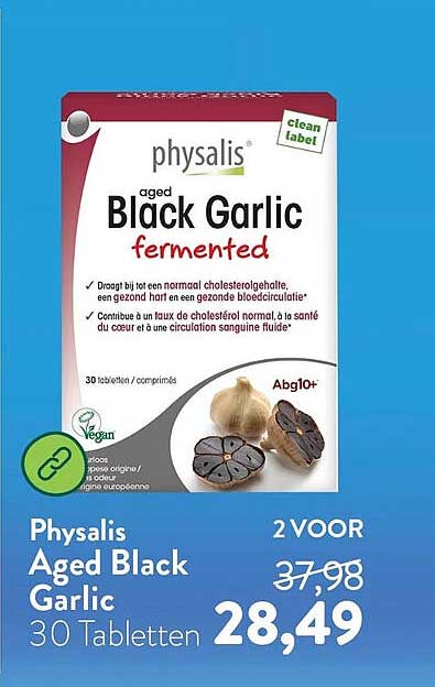Physalis Aged Black Garlic 30 Tabletten 2 VOOR