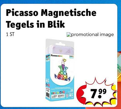 Picasso Magnetische Tegels in Blik