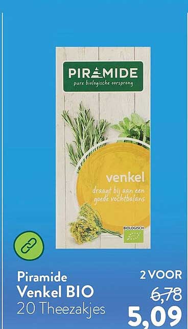 Piramide Venkel BIO 20 Theezakjes 2 VOOR