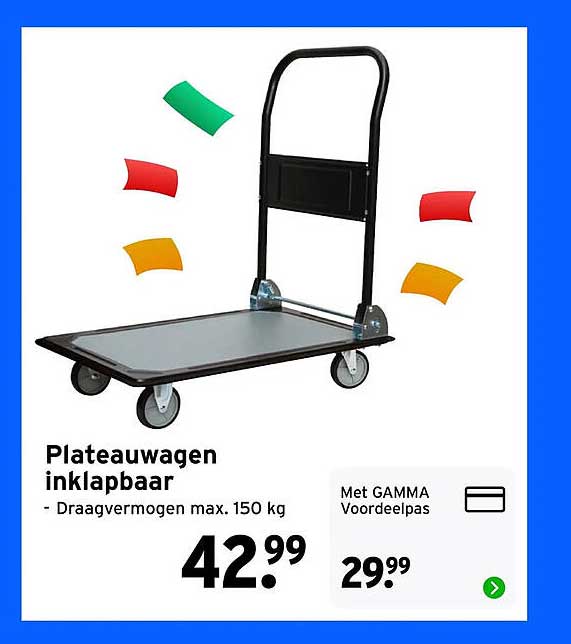 Plateauwagen inklapbaar