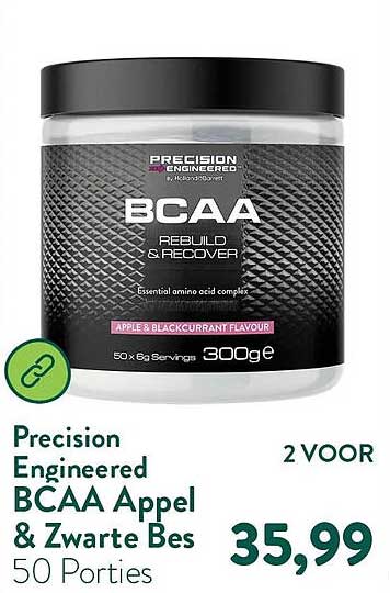 Precision Engineered BCAA Appel & Zwarte Bes 50 Porties 2 VOOR