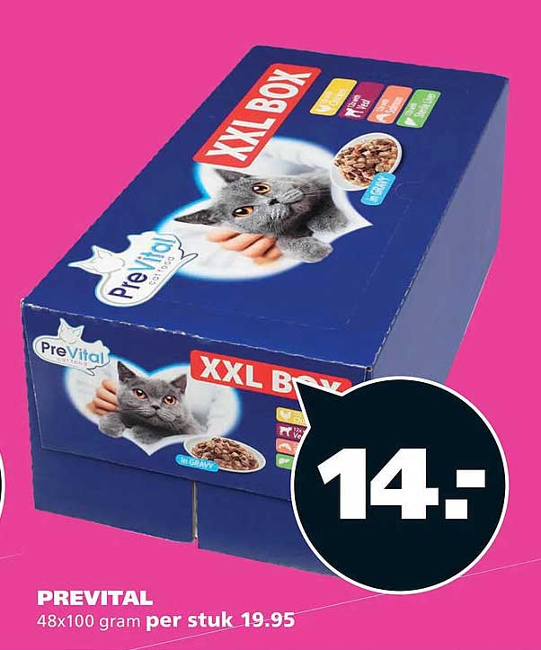 PREVITAL 48x100 gram per stuk