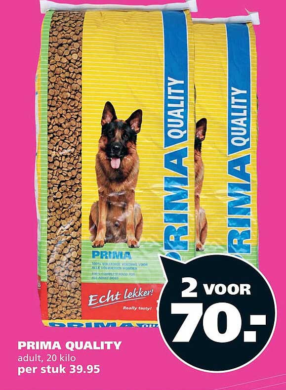 PRIMA QUALITY adult, 20 kilo