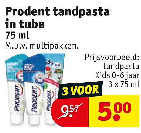 Prodent tandpasta in tube 75 ml