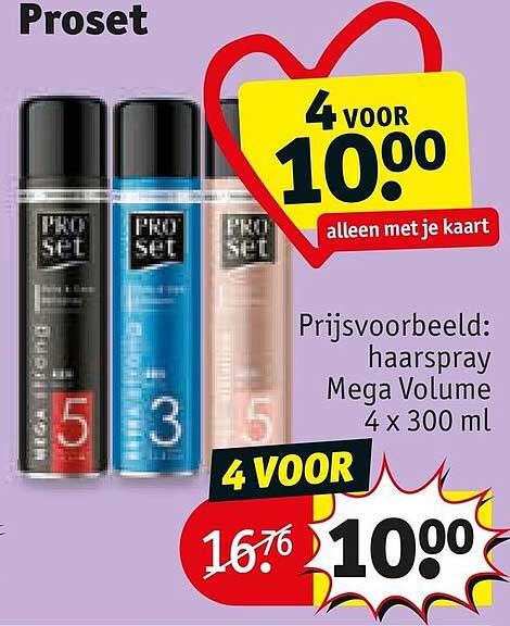 Proset 4 voor 10.00 alleen met je kaart