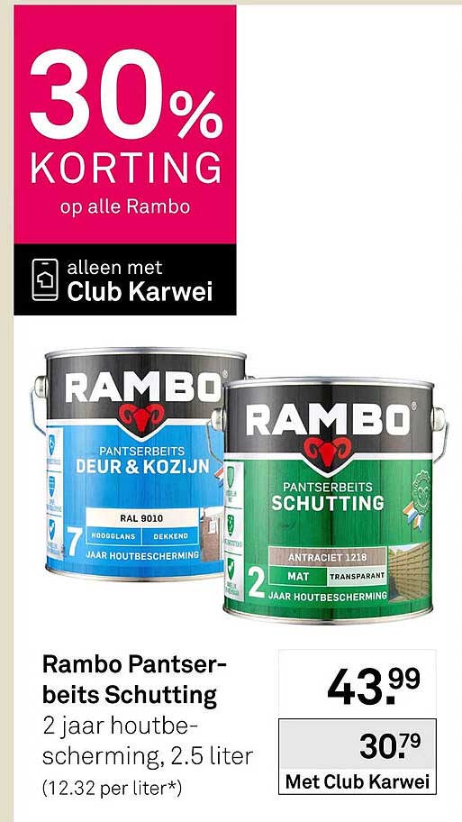 Rambo Pantserbeits Schutting
