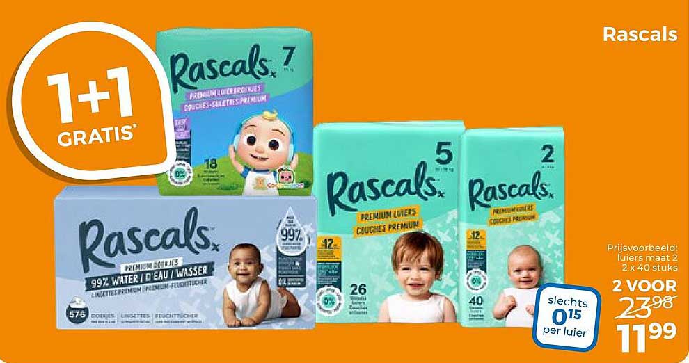 Rascals 1+1 GRATIS
