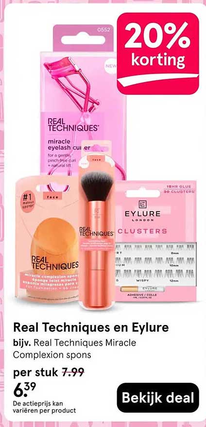 Real Techniques en Eylure