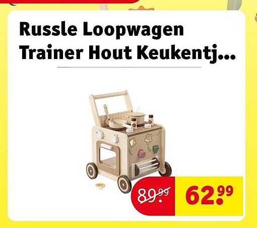 Russle Loopwagen Trainer Hout Keukentj...