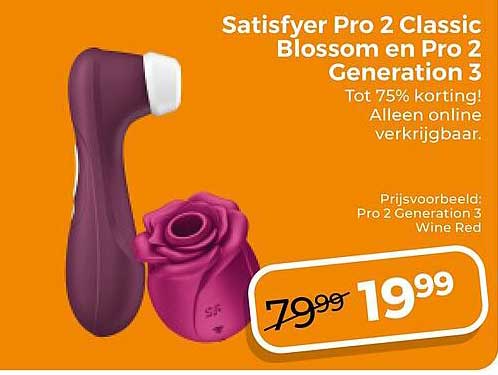 Satisfyer Pro 2 Classic Blossom en Pro 2 Generation 3