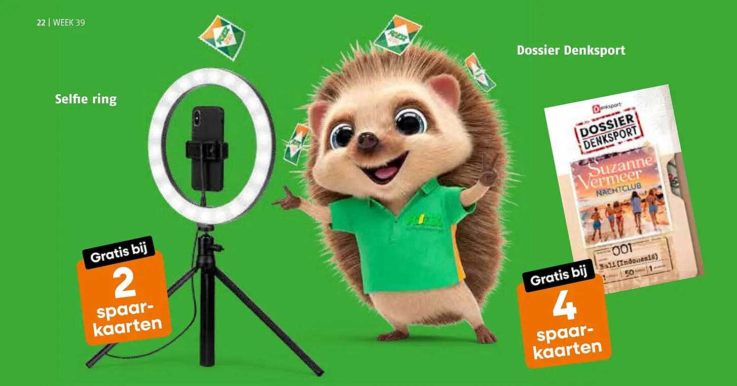 Selfie ring Gratis bij 2 spaarkaarten