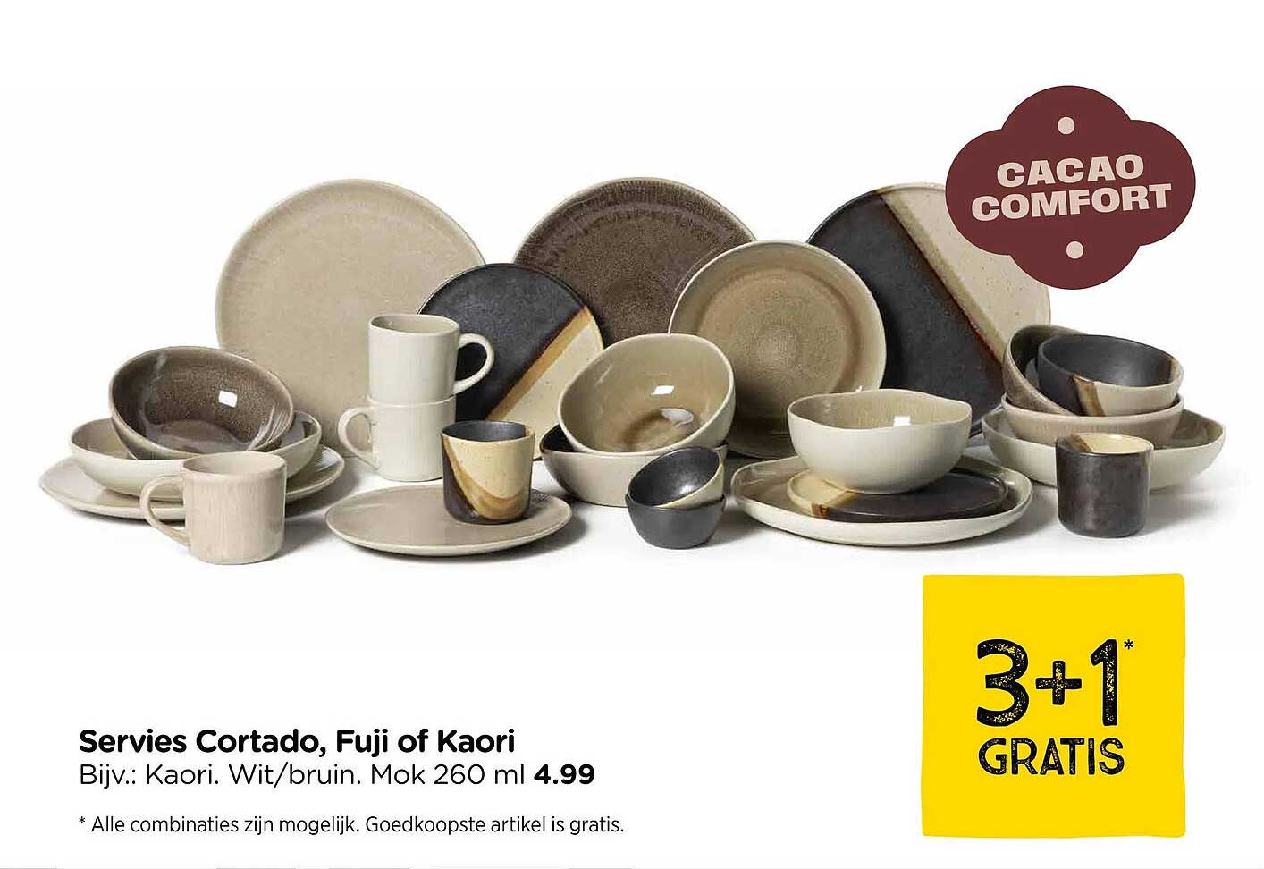 Servies Cortado, Fuji of Kaori 3+1 GRATIS