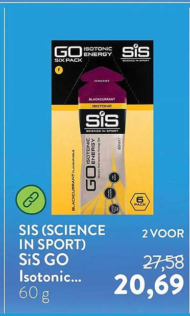 SIS (SCIENCE IN SPORT) SiS GO Isotonic... 60 g 2 VOOR
