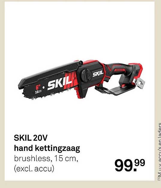 SKIL 20V hand kettingzaag brushless, 15 cm, (excl. accu)