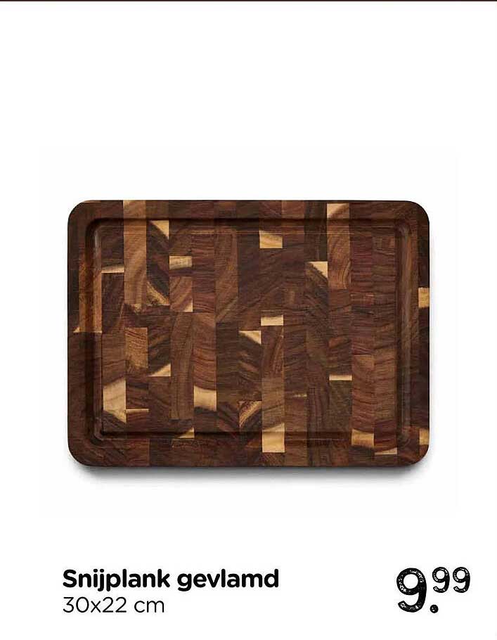 Snijplank gevlamd 30x22 cm