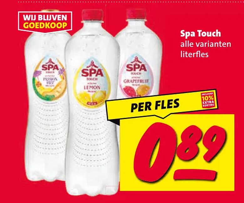 Spa Touch alle varianten literfles