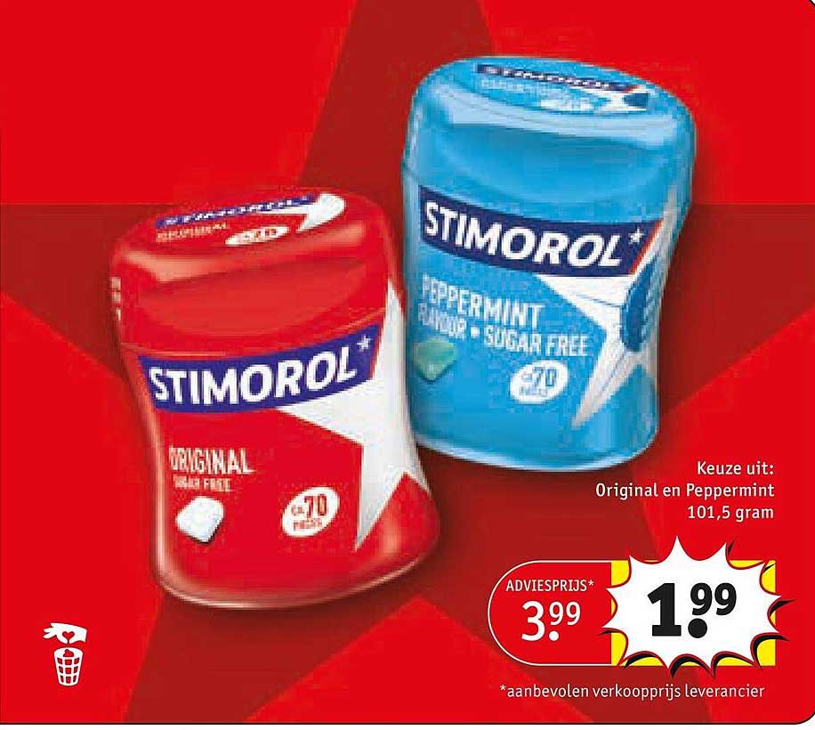 Stimorol Original en Peppermint 101,5 gram
