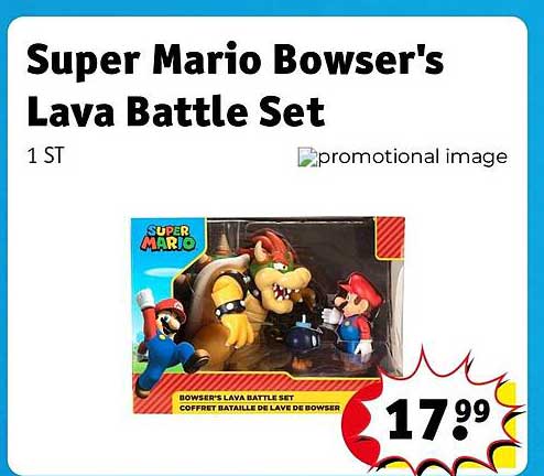 Super Mario Bowser's Lava Battle Set