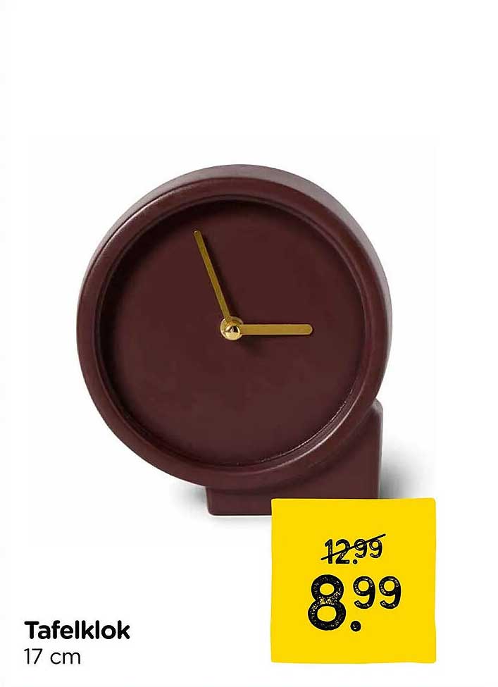 Tafelklok 17 cm