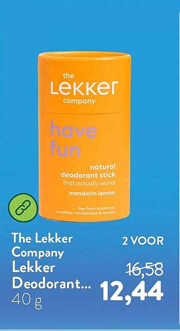 The Lekker Company Lekker Deodorant... 2 VOOR