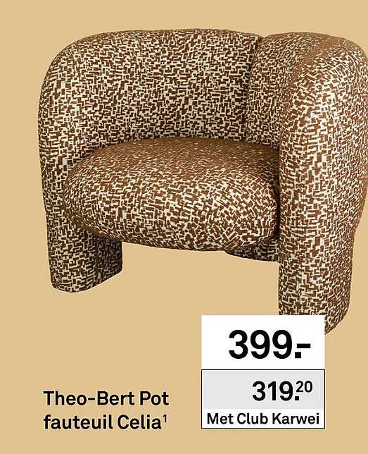 Theo-Bert Pot fauteuil Celia