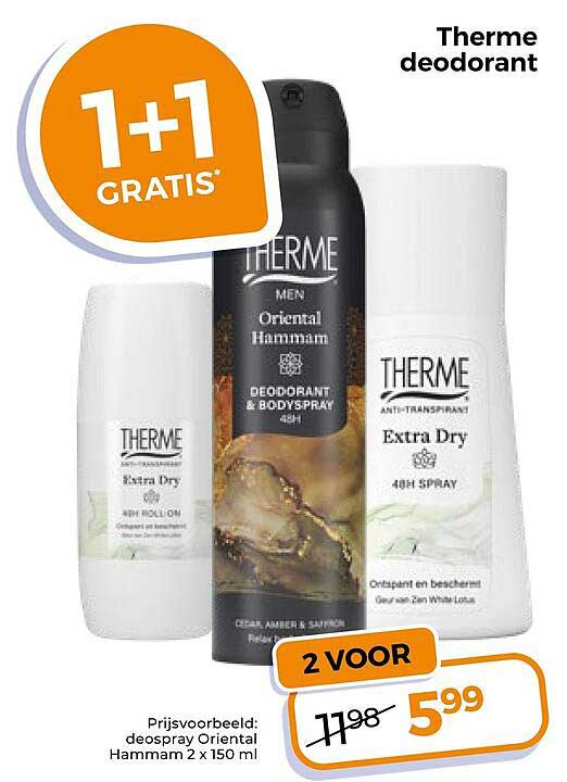 Therme deodorant 1+1 GRATIS