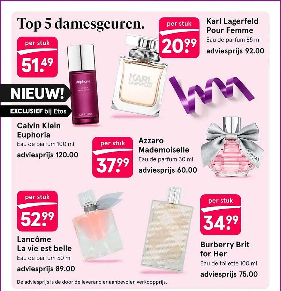 Top 5 damesgeuren.
