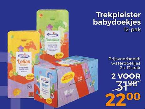 Trekpleister babydoekjes 12-pak