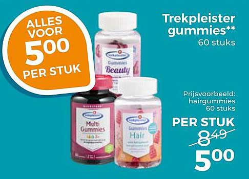 Trekpleister gummies** 60 stuks