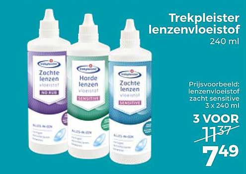 Trekpleister lenzenvloeistof 240 ml 3 VOOR