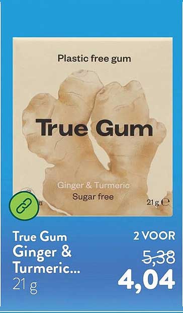 True Gum Ginger & Turmeric... 2 VOOR