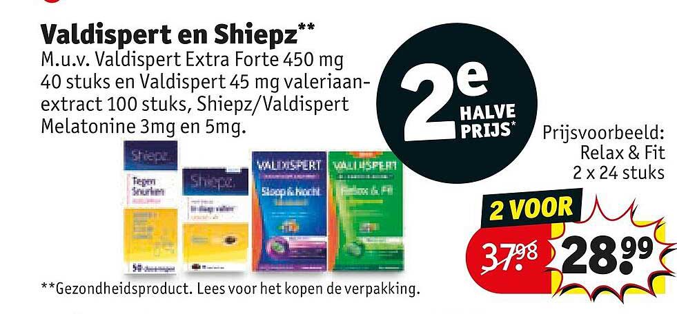 Valdispert en Shiepz** 2e halve prijs