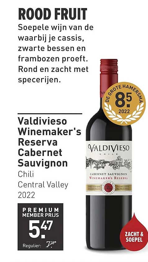 Valdivieso Winemaker's Reserva Cabernet Sauvignon Chili Central Valley 2022