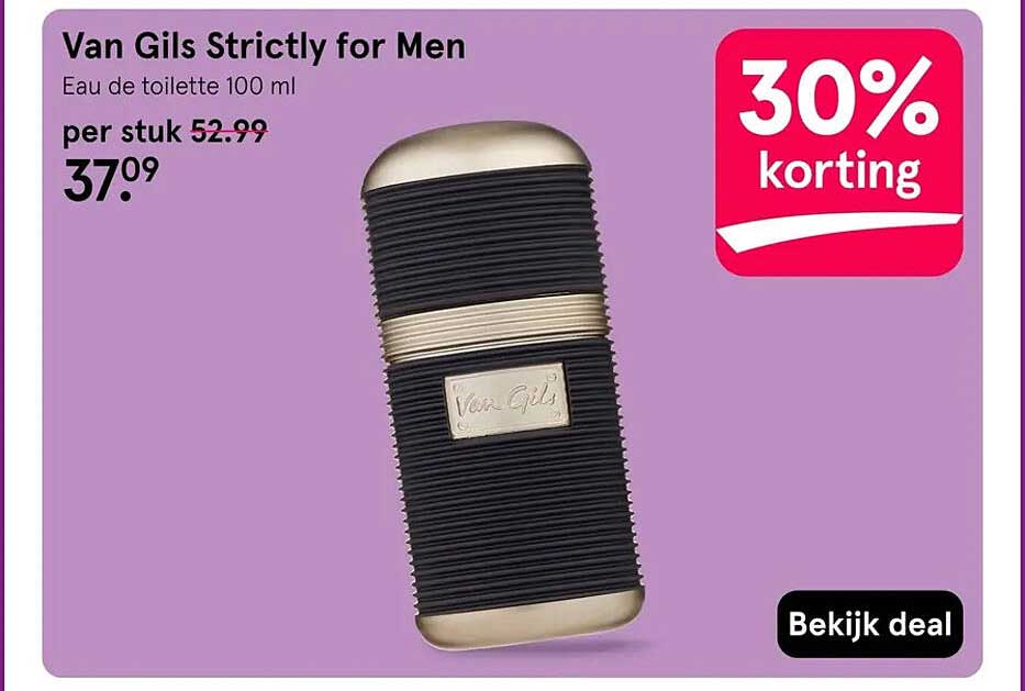 Van Gils Strictly for Men Eau de toilette 100 ml 30% korting