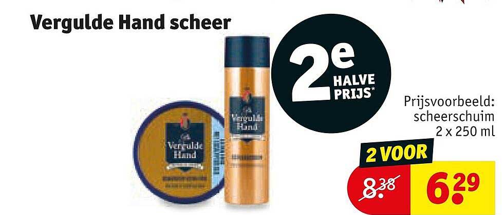 Vergulde Hand scheer 2e halve prijs