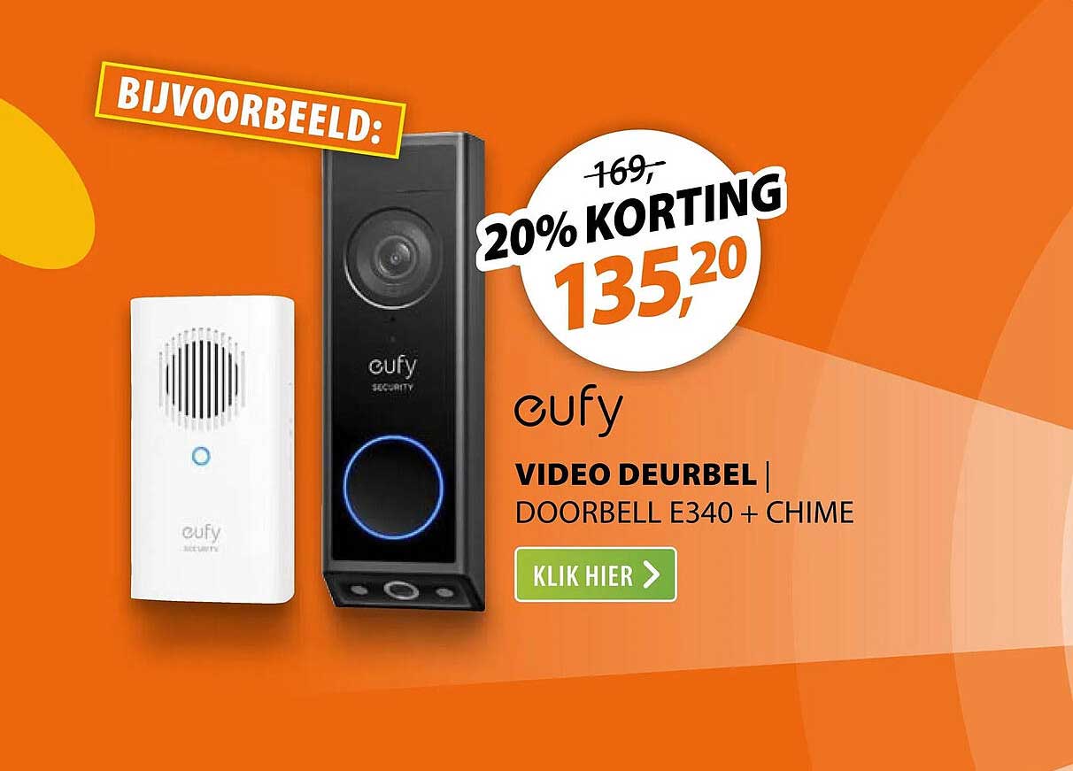 VIDEO DEURBEL | DOORBELL E340 + CHIME