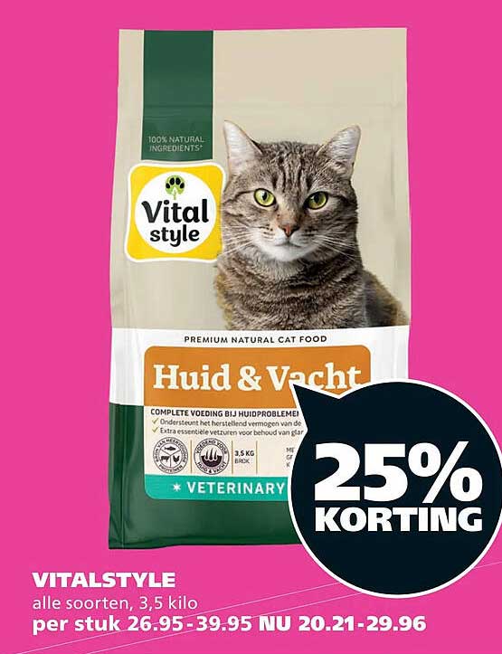 VITALSTYLE alle soorten, 3,5 kilo 25% KORTING