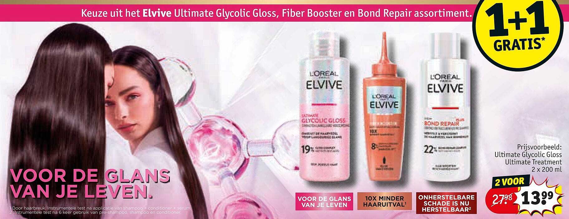 Voor de glans van je leven. 1+1 gratis
