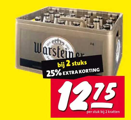 Warsteiner bij 2 stuks 25% EXTRA KORTING