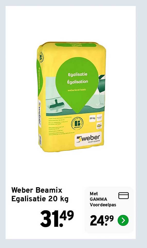 Weber Beamix Egalisatie 20 kg
