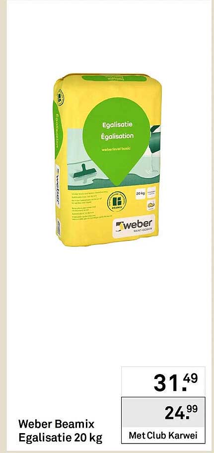 Weber Beamix Egalisatie 20 kg