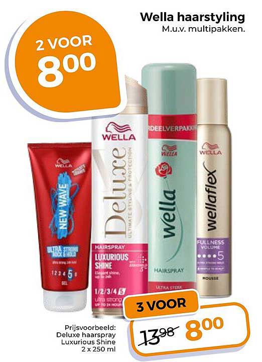 Wella haarstyling m.u.v. multipakken 2 voor 8,00