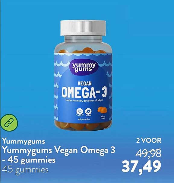 Yummygums Yummygums Vegan Omega 3 - 45 gummies
