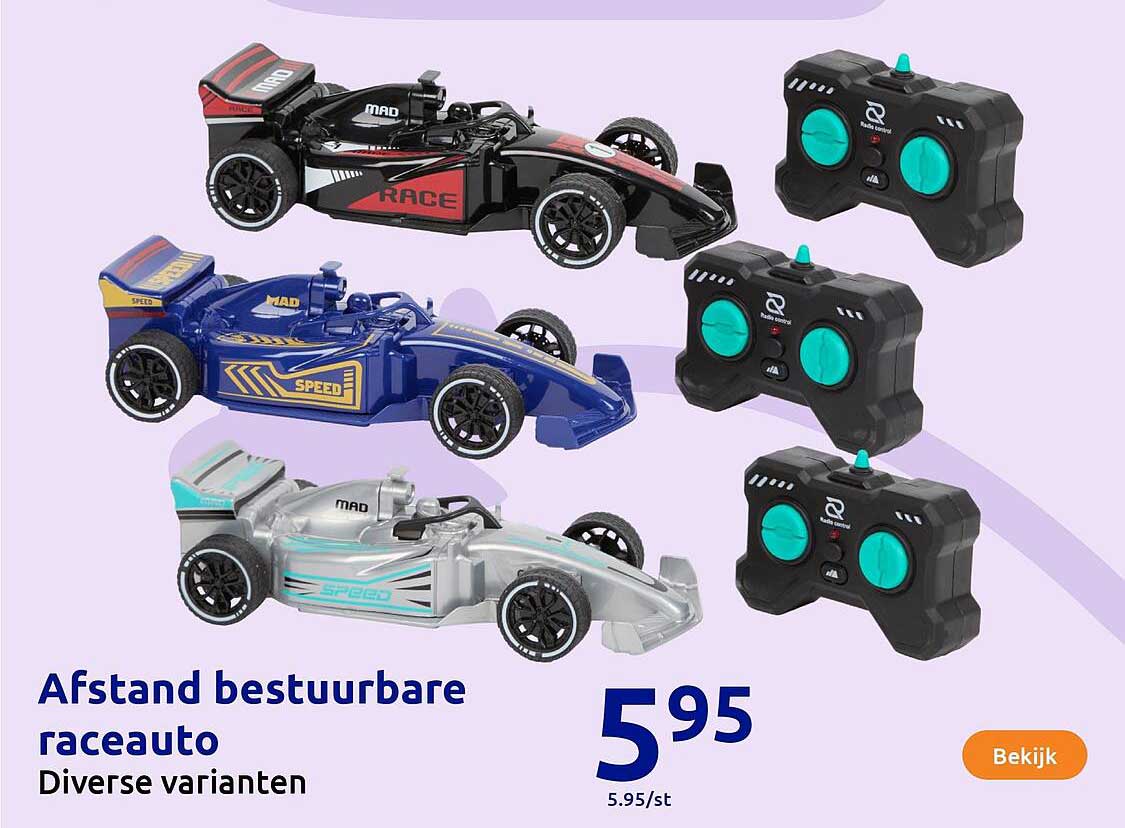 Afstand bestuurbare raceauto