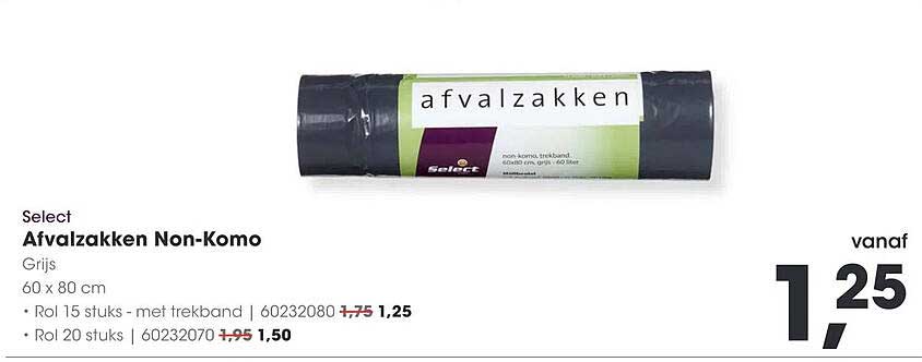 Afvalzakken Non-Komo