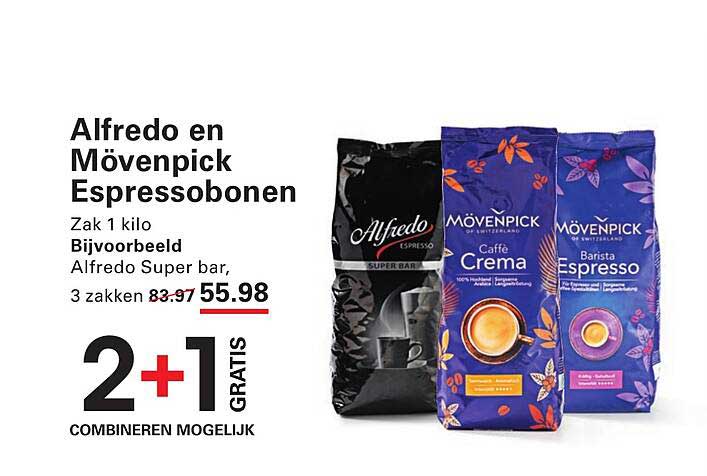 Alfredo en Mövenpick Espresso bonen