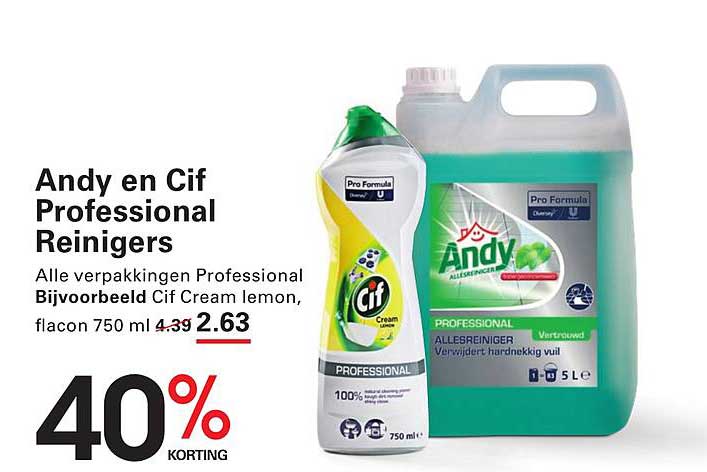 Andy en Cif Professional Reinigers