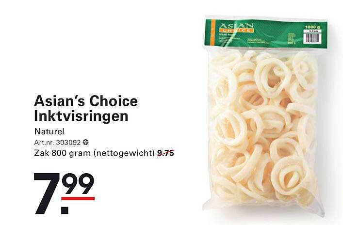 Asian’s Choice Inktvisringen Naturle