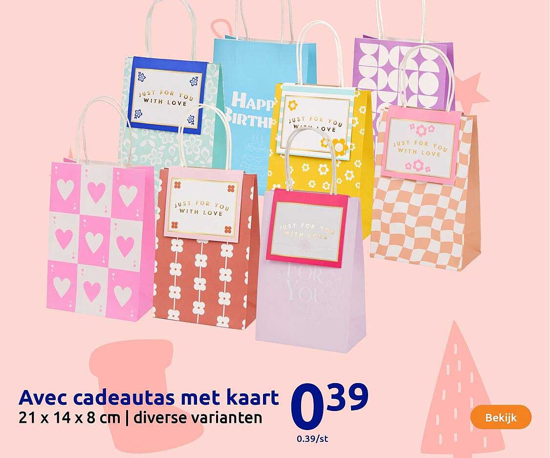 Avec cadeautas met kaart